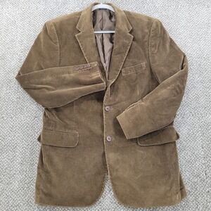 Meeting Street Mens Brown Corduroy Blazer Sport Coat 42 Regular 100% Cotton